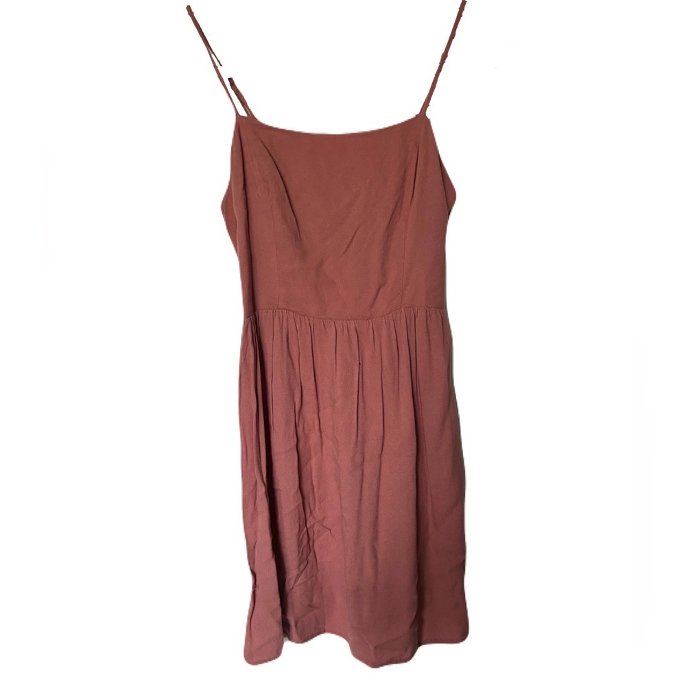 Forever 21 Rust-Pink Spaghetti Strap Mini Dress